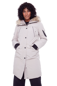 Alpine North LAURENTIAN - Vegan Down Long Parka Winter with Faux Fur Hood