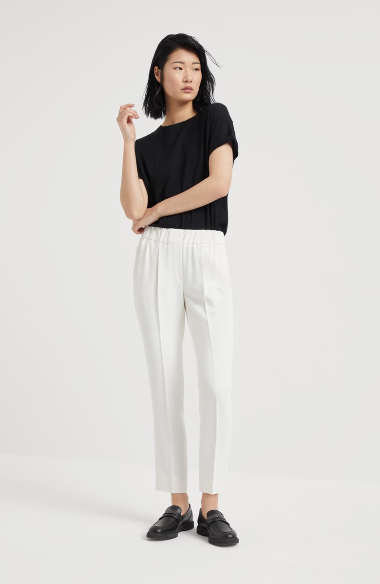 Brunello Cucinelli Cashmere and silk lightweight sweater, Alternate, color, 