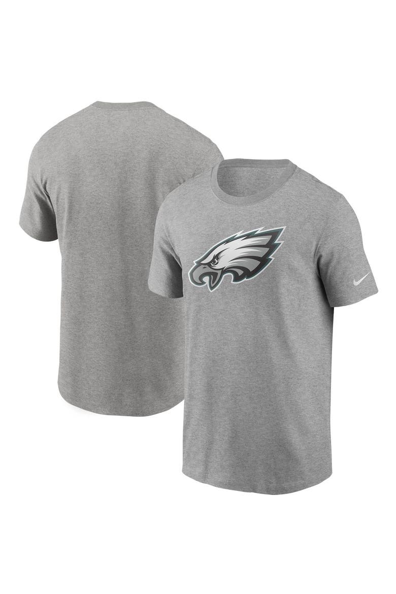 Men's Nike Heathered Gray Philadelphia Eagles Primary Logo T-Shirt, Alternate, color, Heather Gray