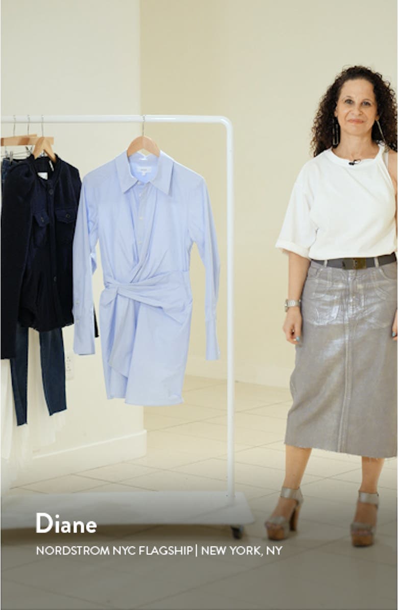 Lydia Long Sleeve Shirtdress, sales video thumbnail