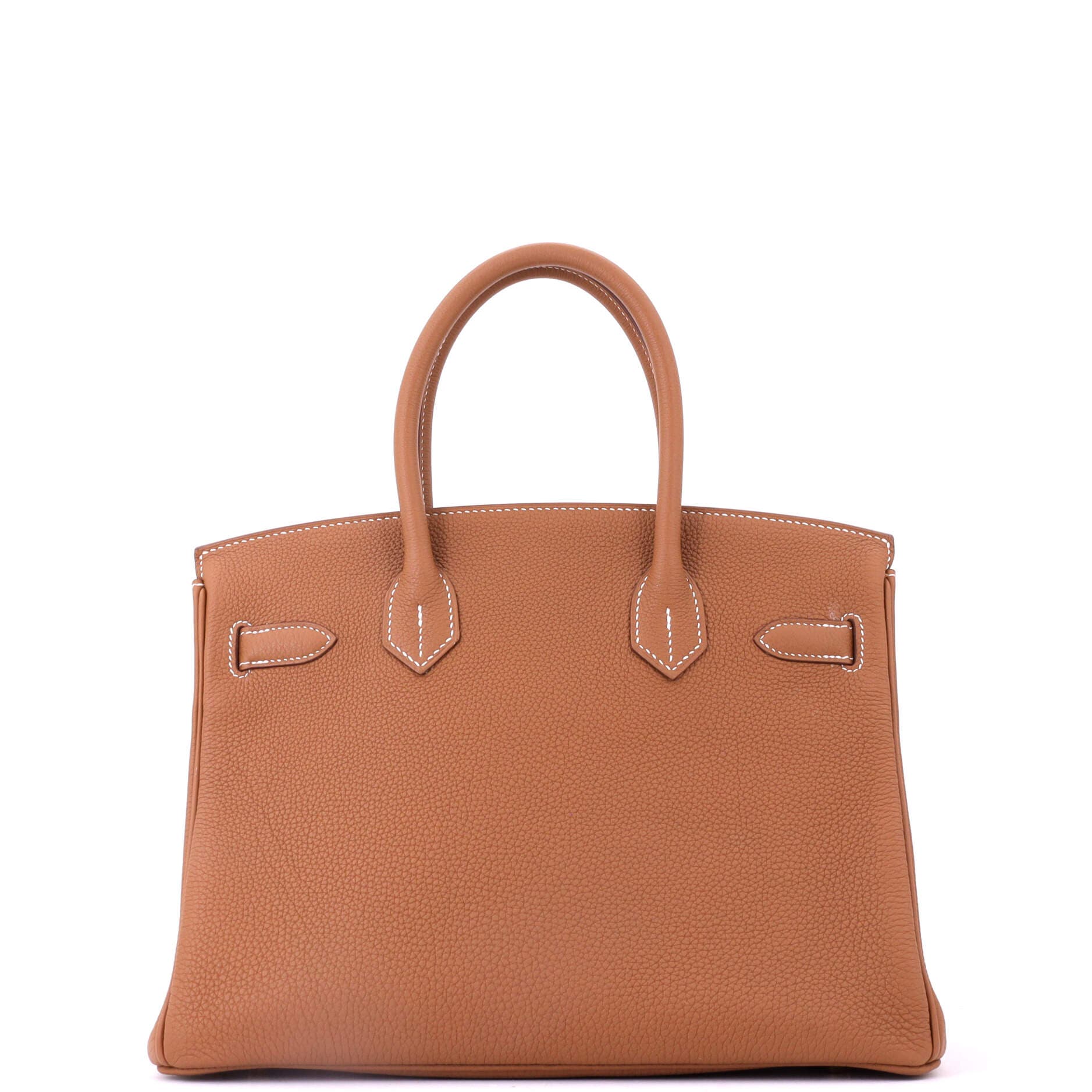 Pre-Owned Hermes Birkin Handbag Brown Togo with Gold Hardware 30, Alternate, color, Gold