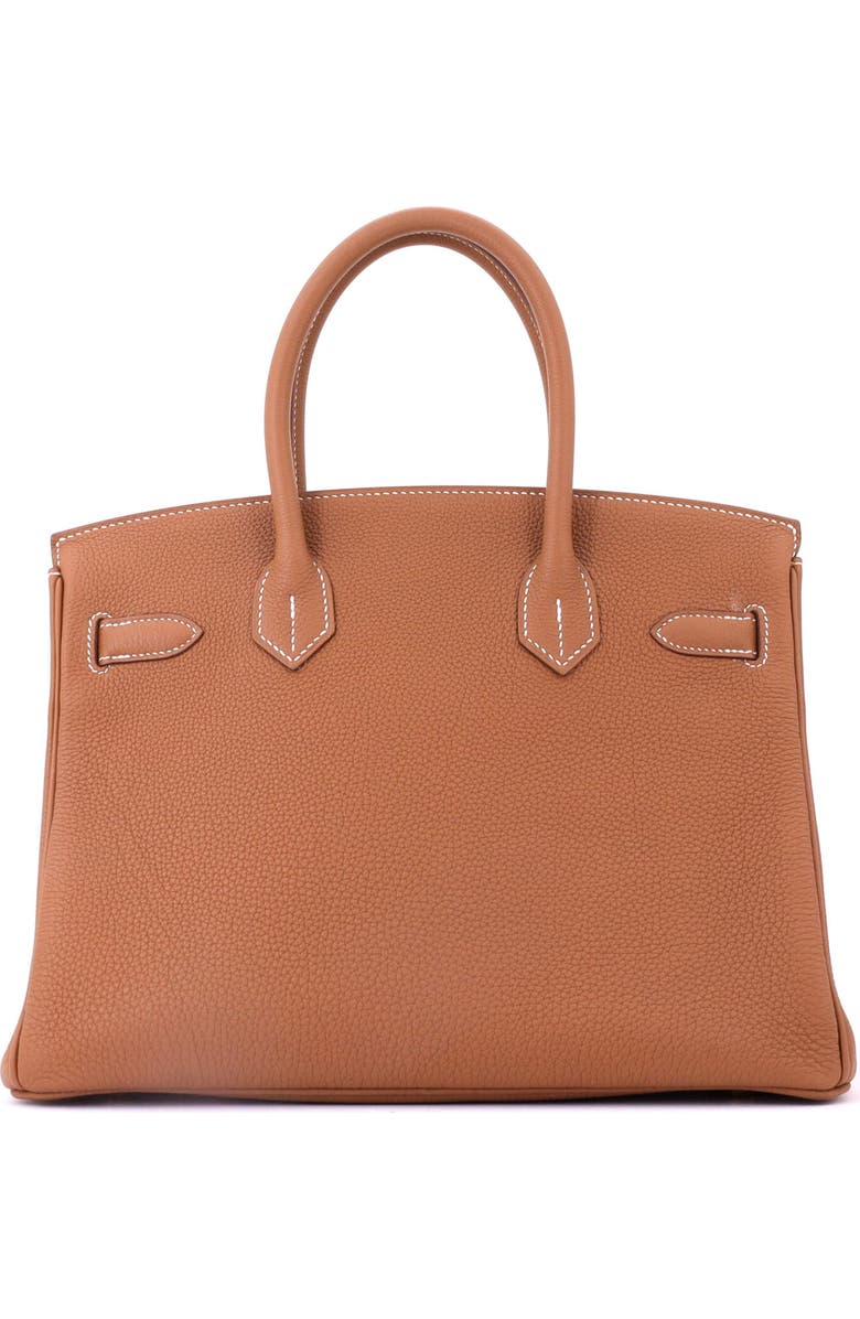 Pre-Owned Hermes Birkin Handbag Brown Togo with Gold Hardware 30, Alternate, color, Gold