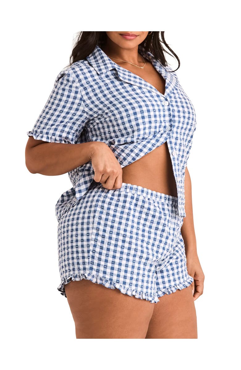Adore Me Barbara Short Pajama Set, Alternate, color, Blue