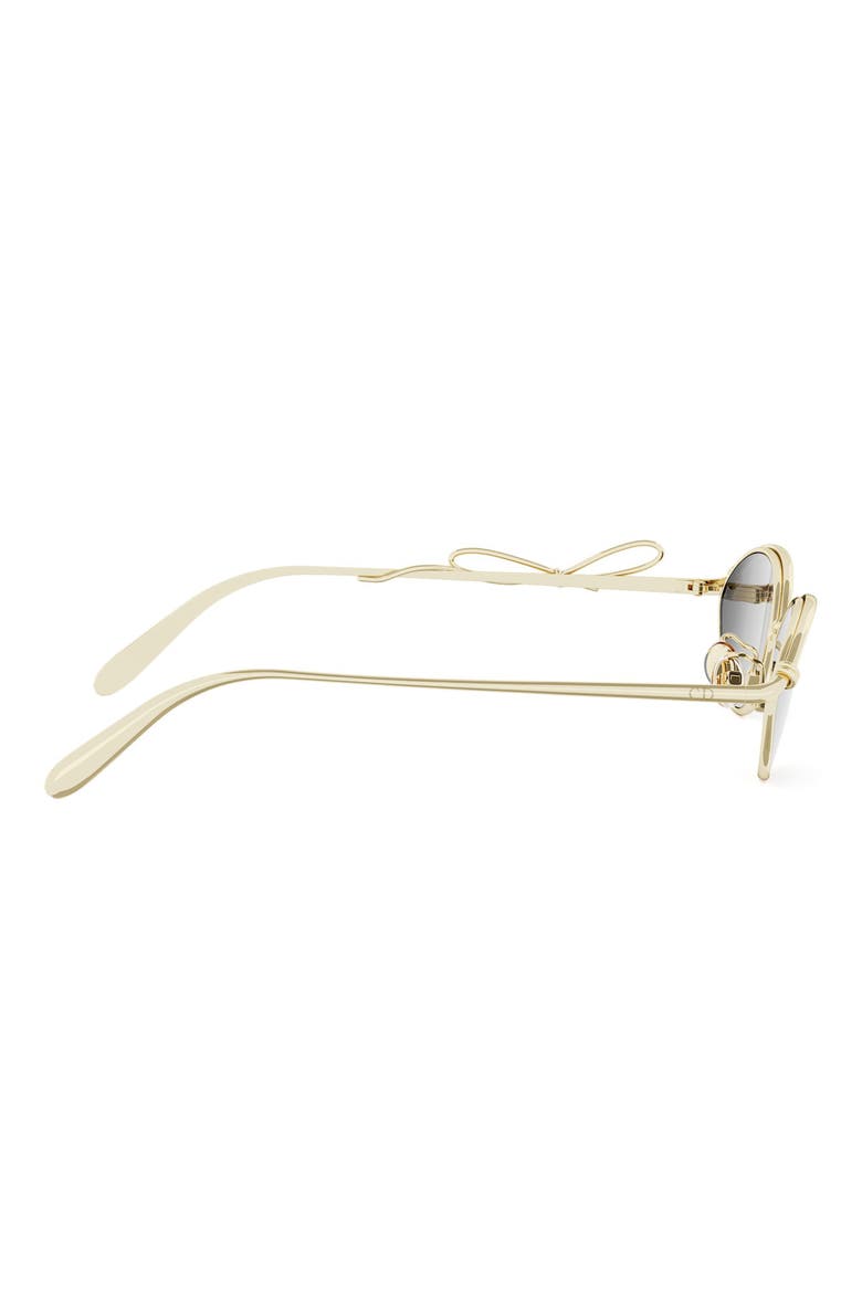 DiorBow R1U 55mm Oval Sunglasses, Alternate, color, SHINY GOLD DH / SMOKE