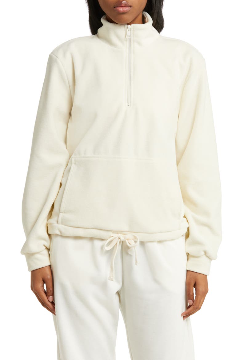 New Terrain Quarter Zip Pullover, Alternate, color, CREAM