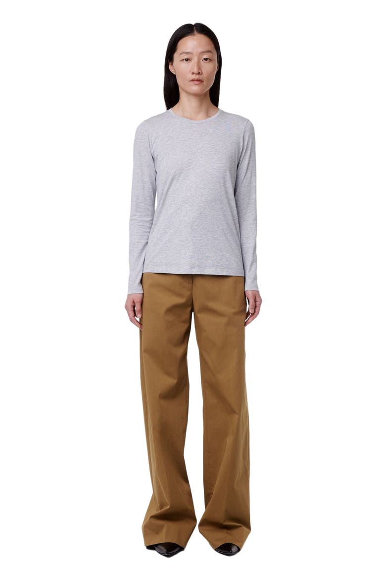 LONG SLEEVE TEE, Main, color, HEATHER GREY