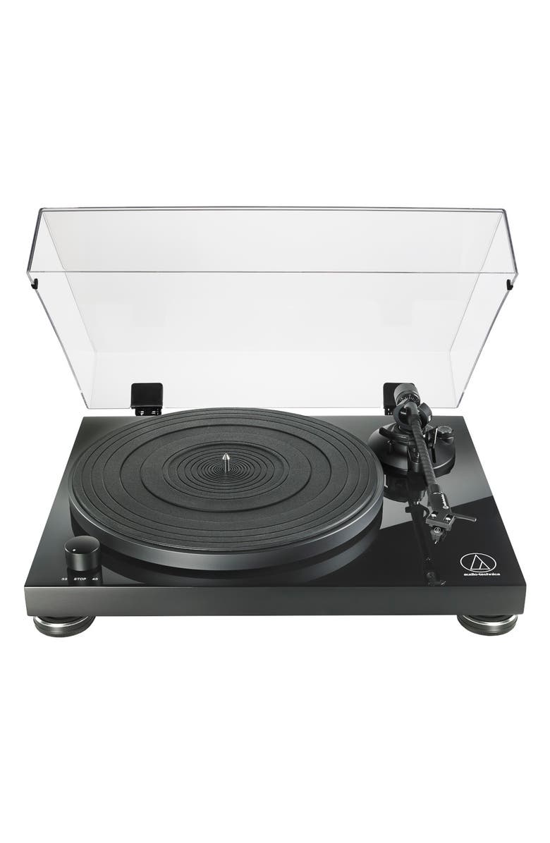 Audio-Technica AT-LPW50PB Fully Manual Belt-Drive Turntable, Main, color,