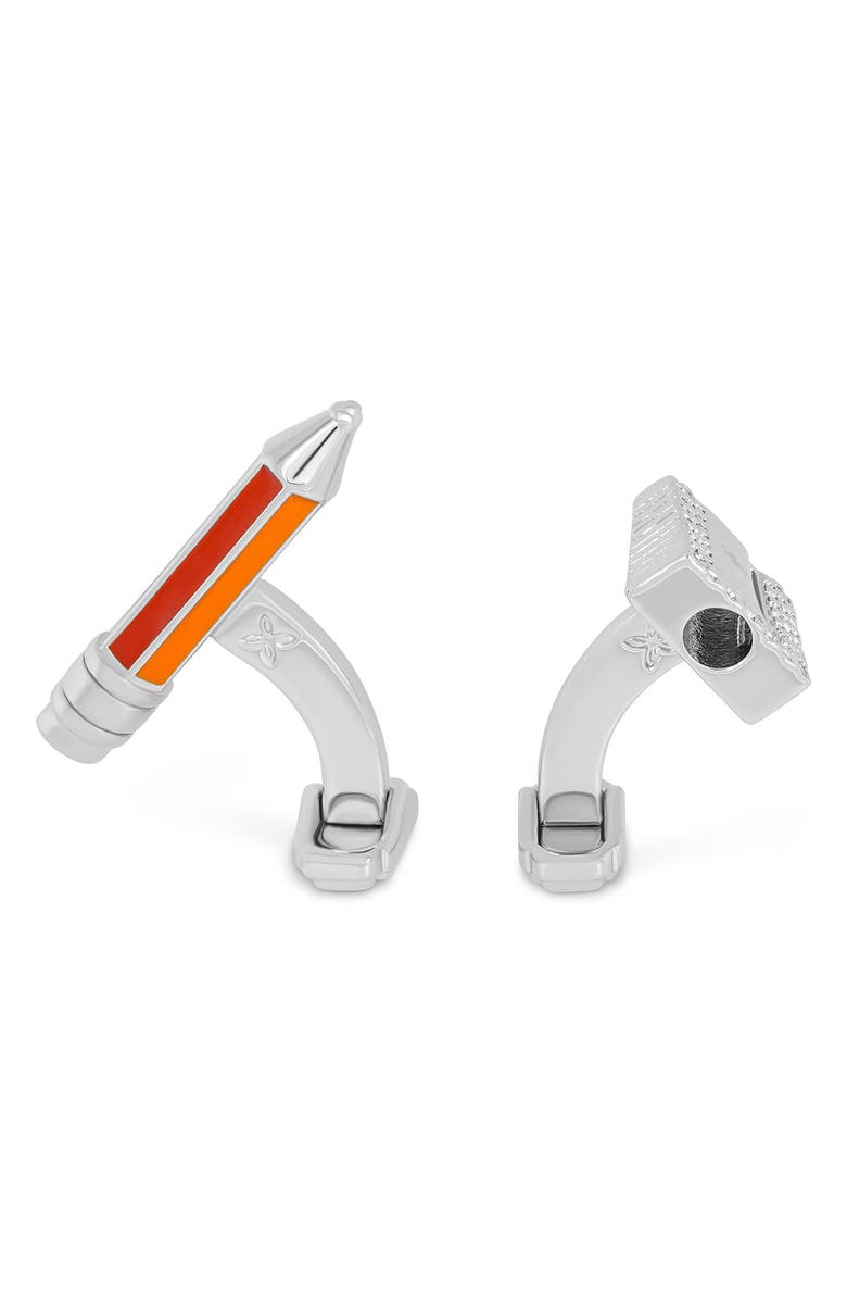 Thompson of London Sketch Cuff Links, Alternate, color, Orange