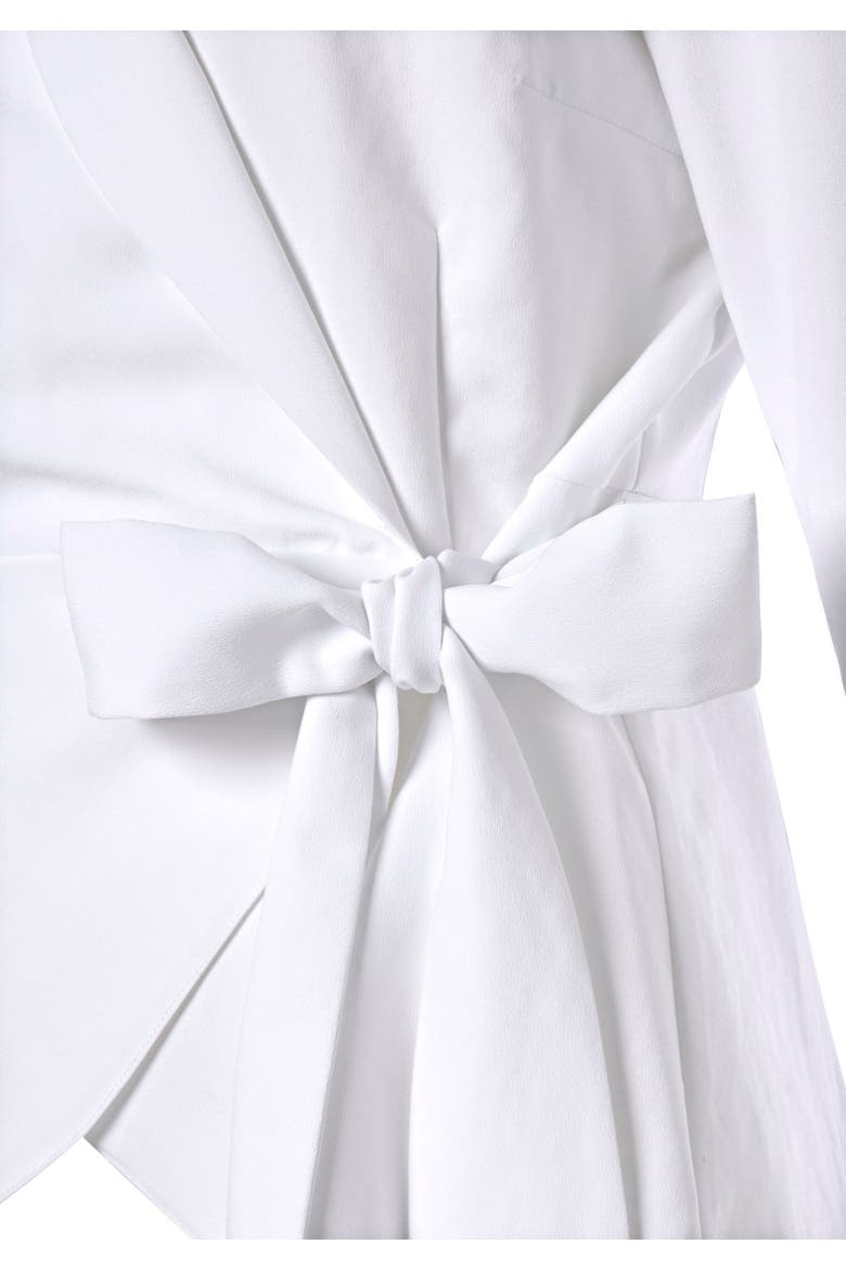 Lapel Wrap Blouse, Alternate, color, White