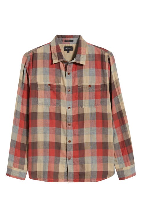 Mason Plaid Button-Up Work Shirt