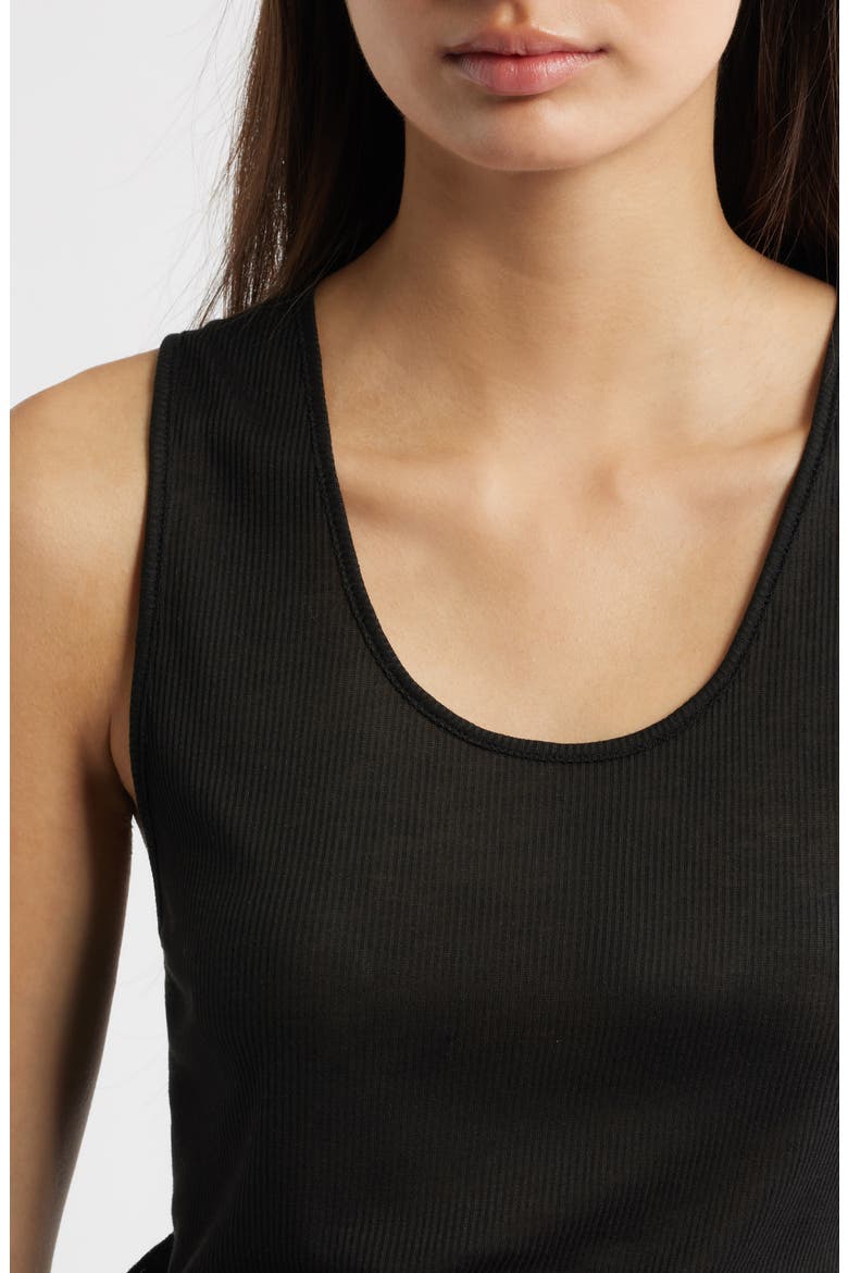 Benny Scoop Neck Tank, Alternate, color, BLACK