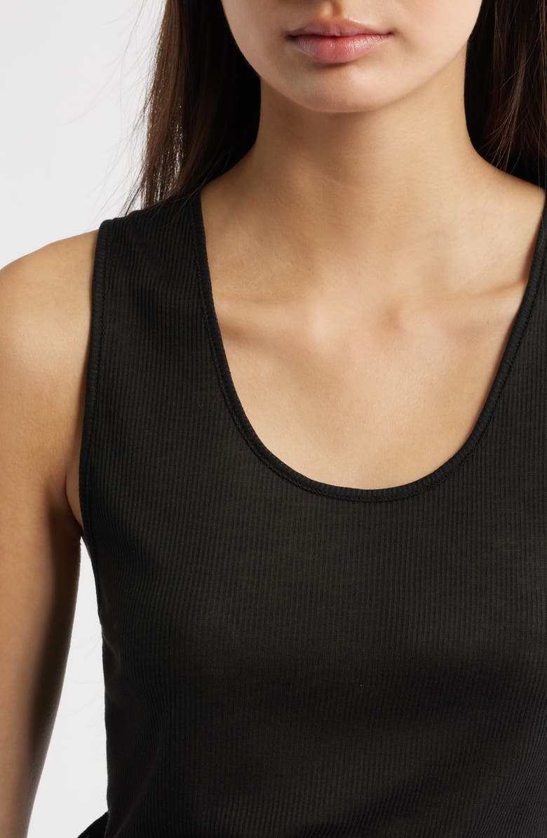 ARTLESS FOREVER Benny Scoop Neck Tank, Alternate, color, Black