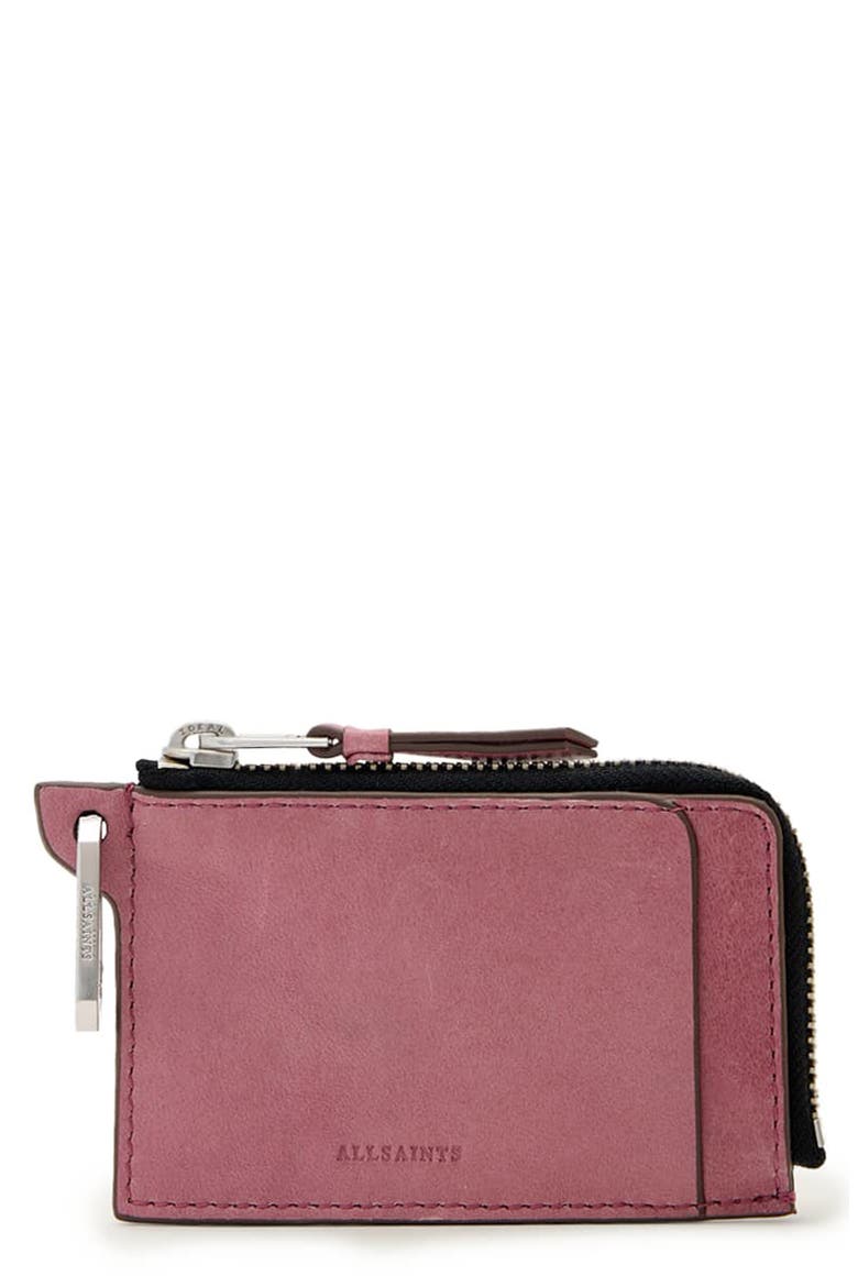 Remy Leather Wallet, Main, color, RASPBERRY PINK