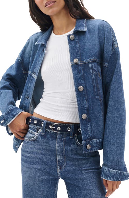 Rag & Bone Brynn Suede Belt In Blue