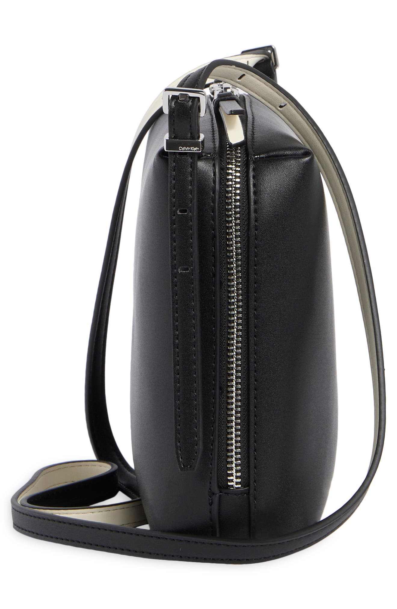 Calvin Klein Lowne Crossbody Bag, Alternate, color, Black White