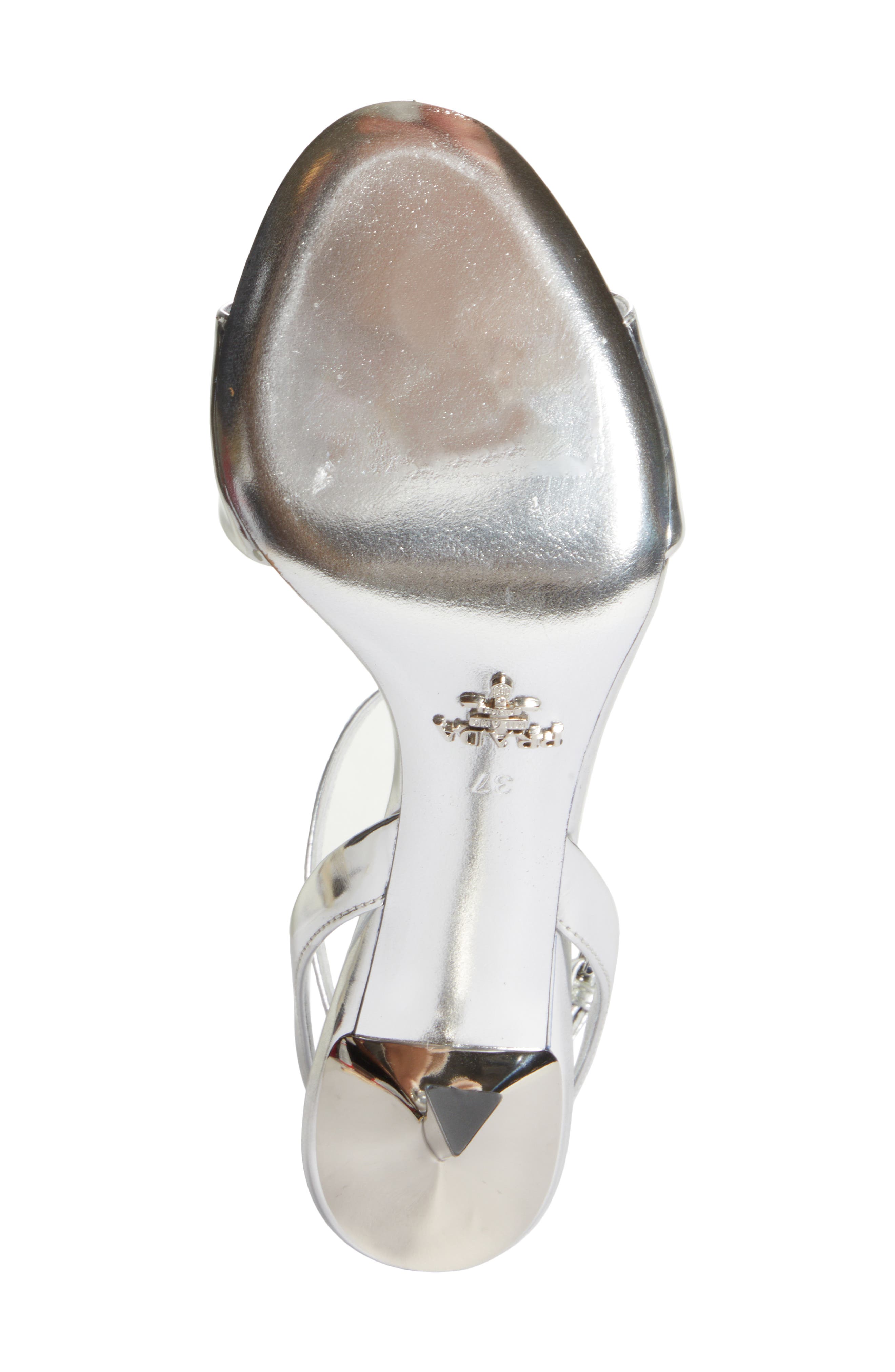 Prada Logo Sandal, Alternate, color, 