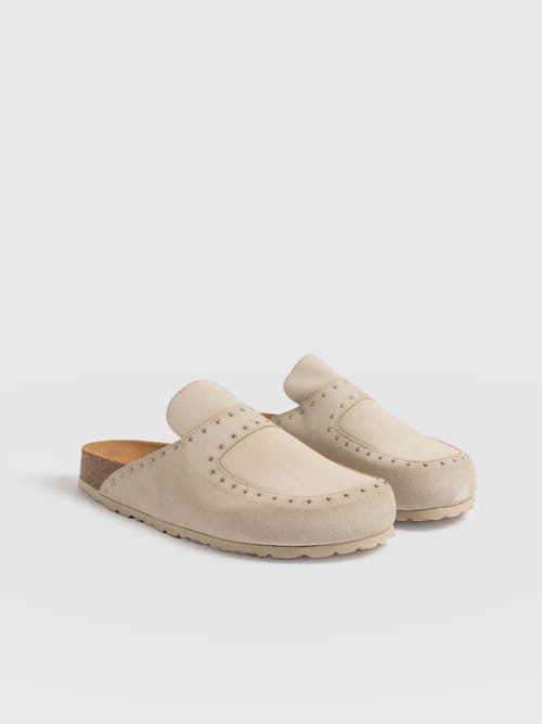 Saint + Sofia Etta Studded Clogs In White