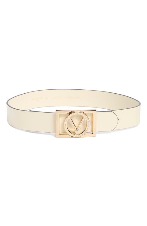 Dolly Logo Buckle Leather Belt