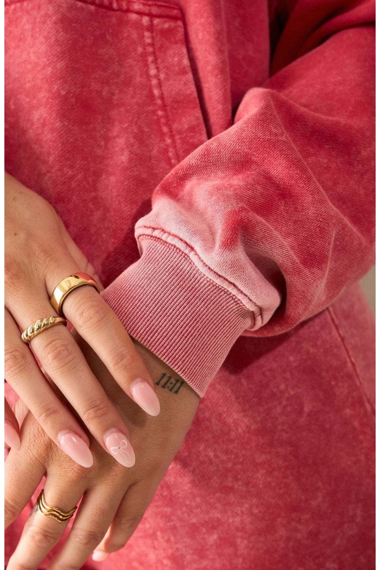 Homebody Women's Hoodie, Alternate, color, Hot Pepper Washed