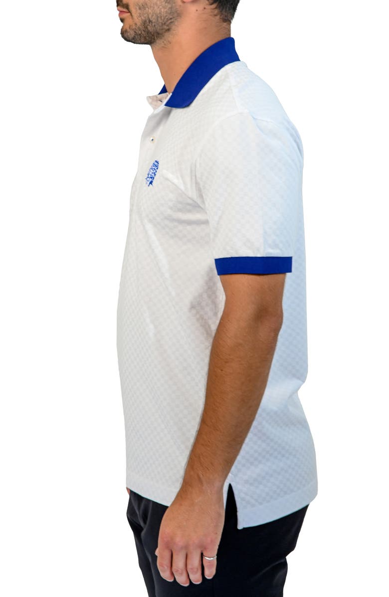 Maceoo Mozartsquaretip White Cotton Polo, Alternate, color, White