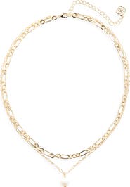 Kendra Scott Ashton Layered Freshwater Pearl Pendant Necklace