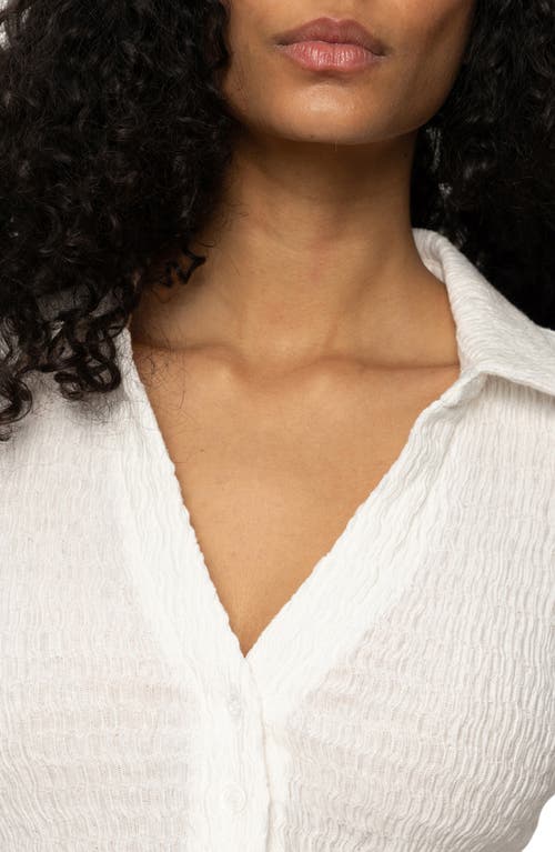 Sanctuary Texture Top In White