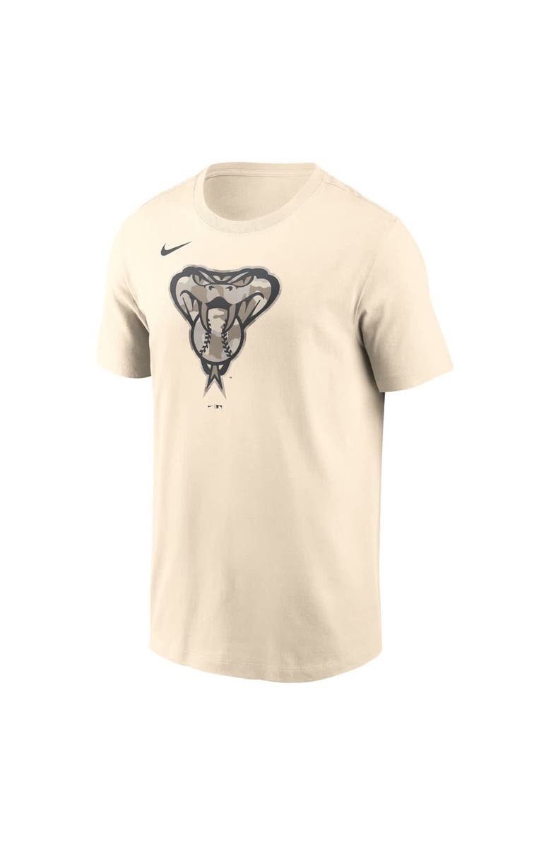 Nike Men's Nike Cream Arizona Diamondbacks Camo Logo T-Shirt, Alternate, color, Cream
