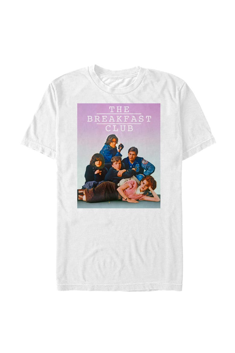 Men's The Breakfast Club Iconic Detention Pose Graphic Tee, Main, color, White