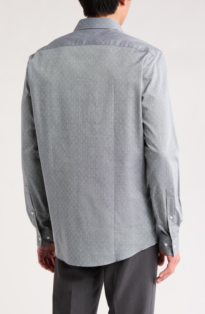 HUGO Valerio Modern Fit Cotton Dress Shirt, Alternate, color, Dark Blue
