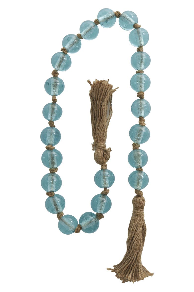Bohemian Glass Beaded Tassel Garland, Alternate, color, LIGHT BLUE