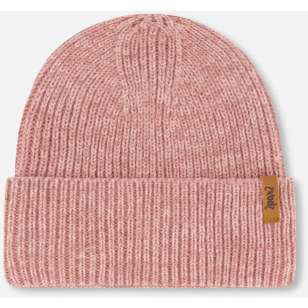Deux Par Deux Mid-season Knit Hat In Brown