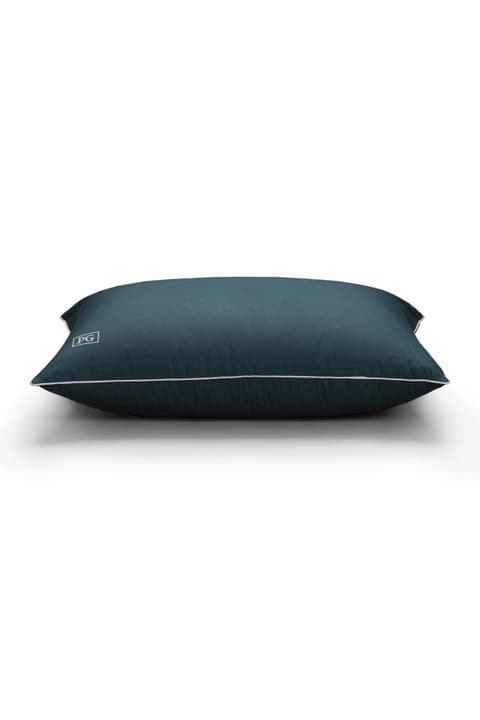 Standard/Queen Down Alternative Side & Back Sleeper Overstuffed Pillow with MicronOne Technology - Navy/White