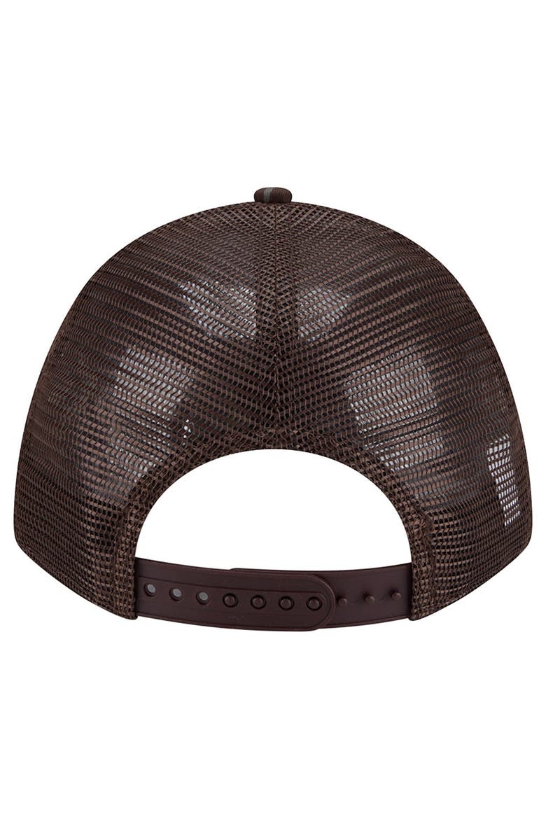 Men's New Era Brown San Diego Padres Tonal Icon 9FORTY Adjustable Trucker Hat, Alternate, color, Brown