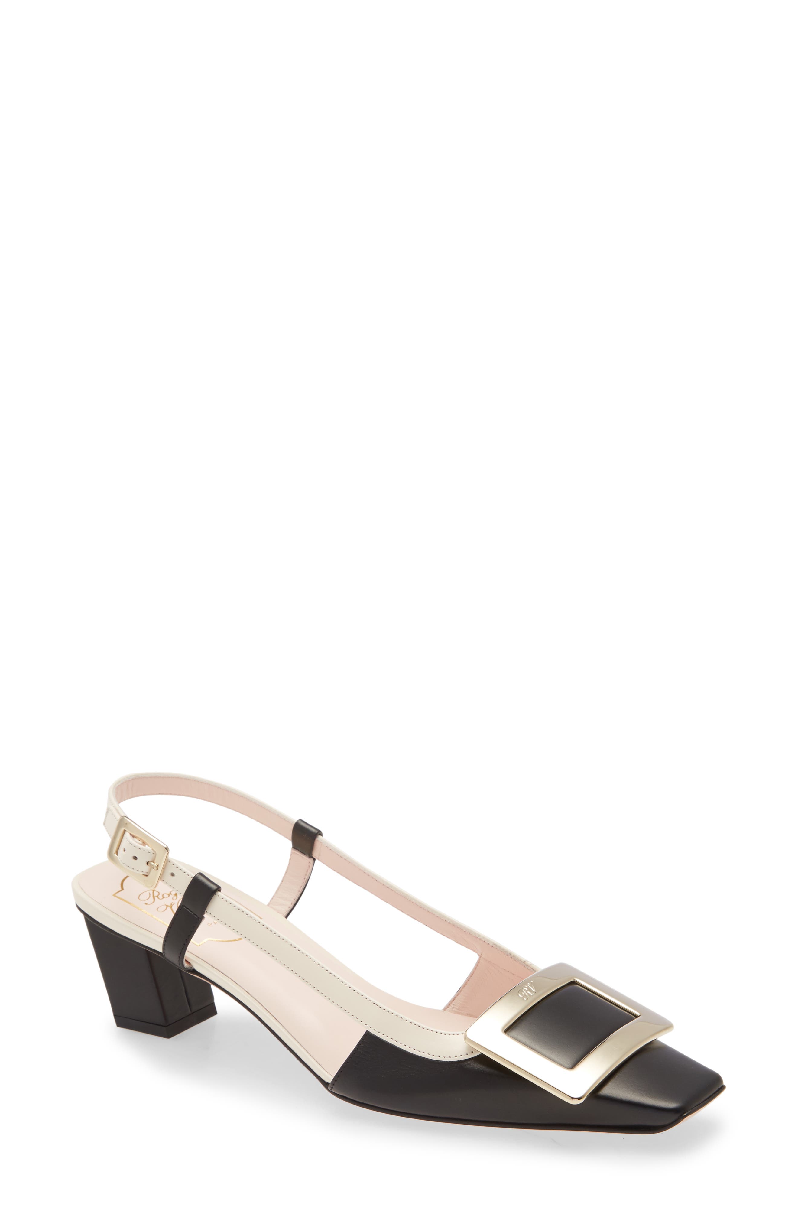 Roger Vivier Belle Vivier Buckle Slingback Pump, Main, color, 