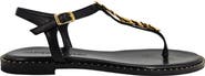 Madison Maison Leather Leaf Flat Thong Sandal