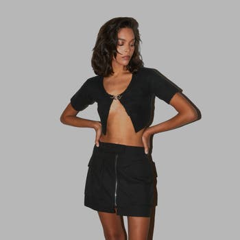 Blvck Paris Blvck Zipped Skirt | Nordstrom
