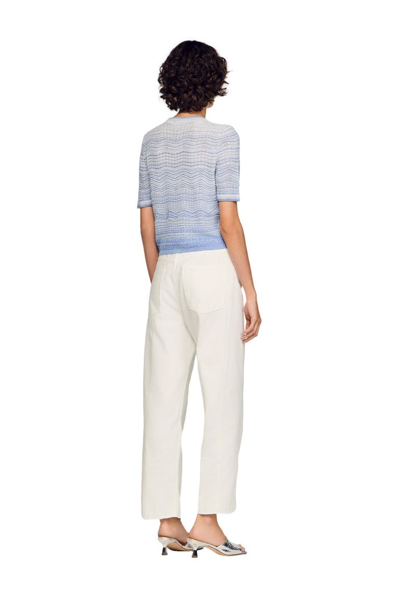 Fancy knit cardigan, Alternate, color, Sky blue