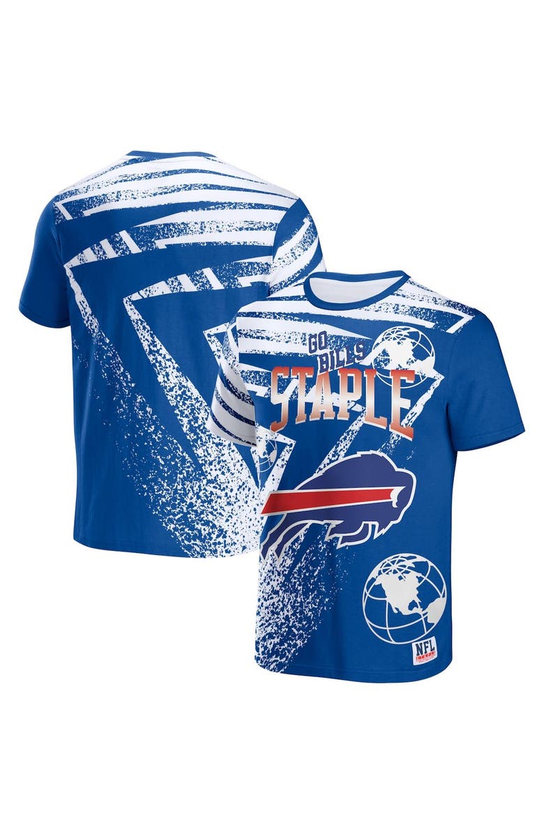 STAPLE Men's NFL x Staple Royal Buffalo Bills All Over Print T-Shirt, Main, color,