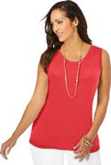 Jessica London Scoop-Neck Sweater Tank