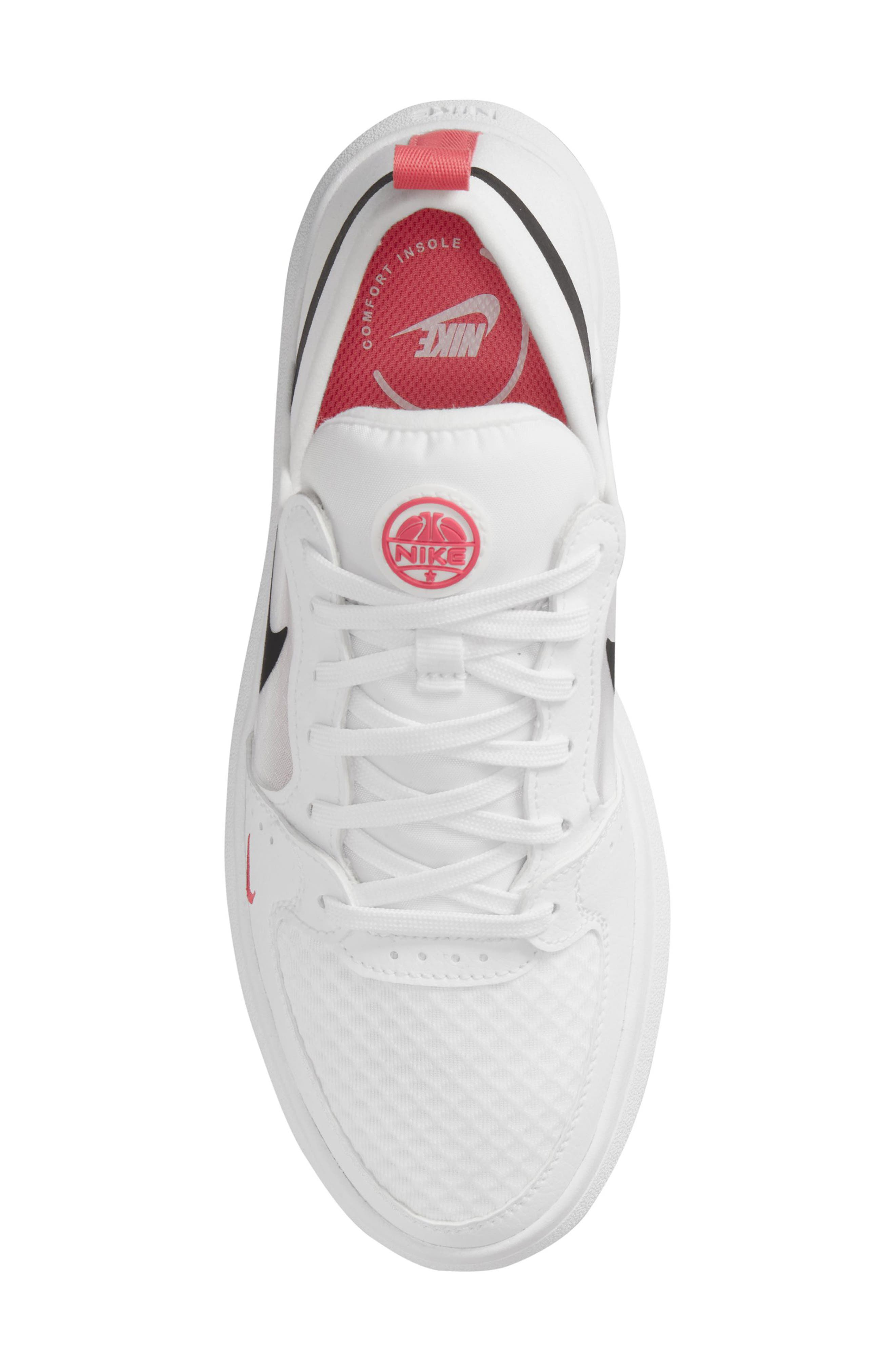 Court Vision Alta Sneaker, Alternate, color, WHITE/ SEA CORAL/ BLACK
