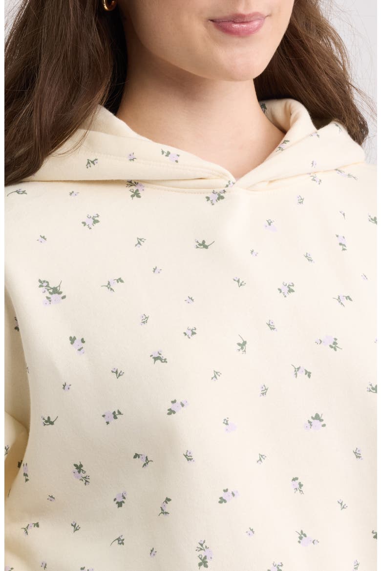 Graphic Hoodie, Alternate, color, IVORY A- PURPLE M RHEA DITSY