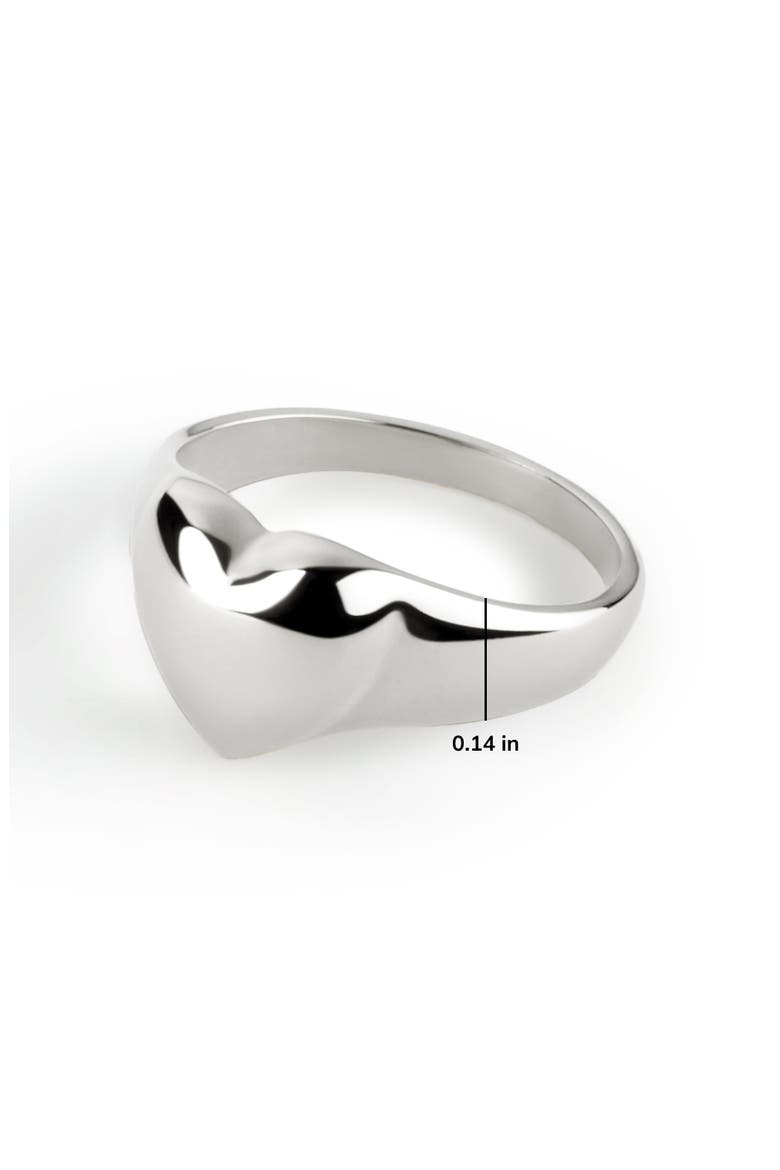Heart Ring - Isla Silver, Alternate, color, Silver