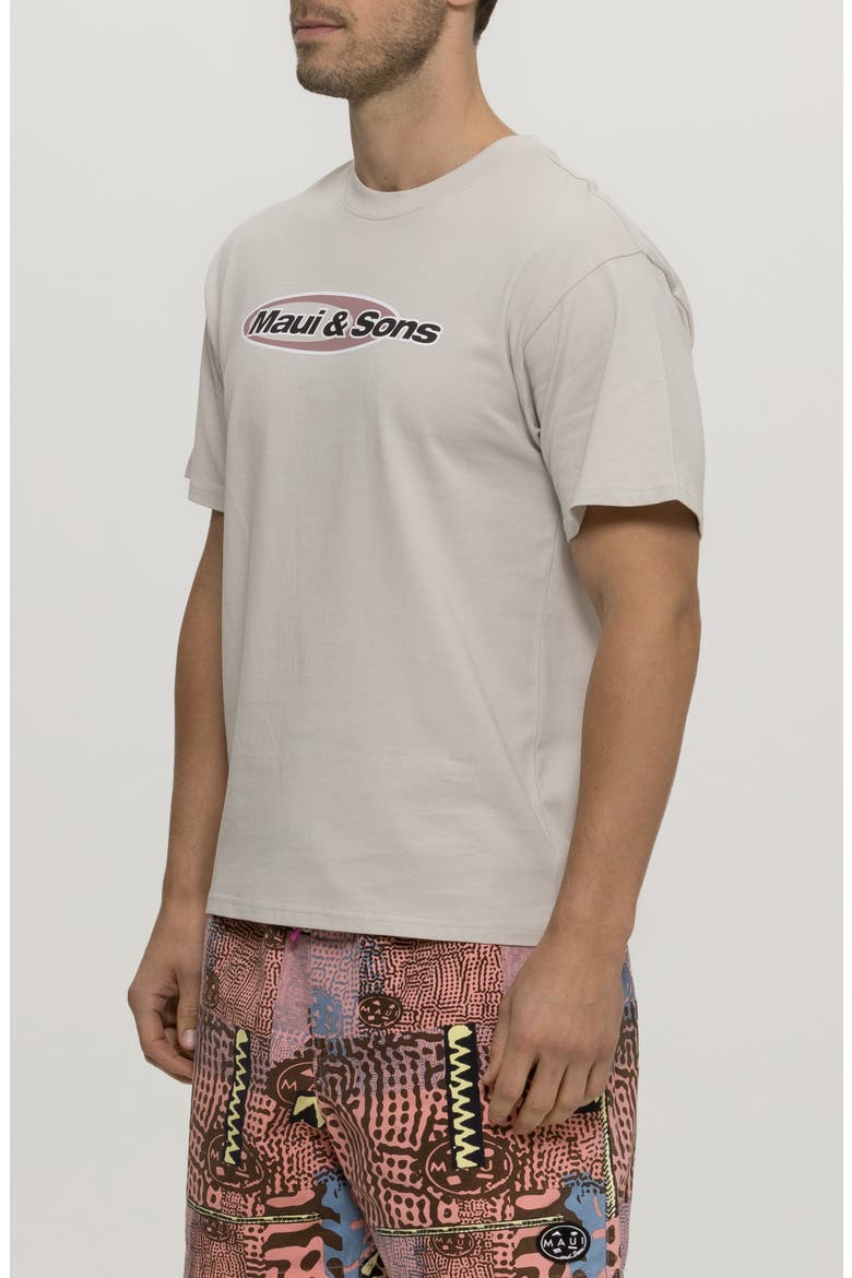 Flying Disc Cotton Graphic T-Shirt, Alternate, color, CEMENT