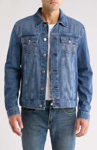 True Religion Jesse Single Needle Denim Trucker Jacket True Religion Jesse Single Needle Denim Trucker Jacket