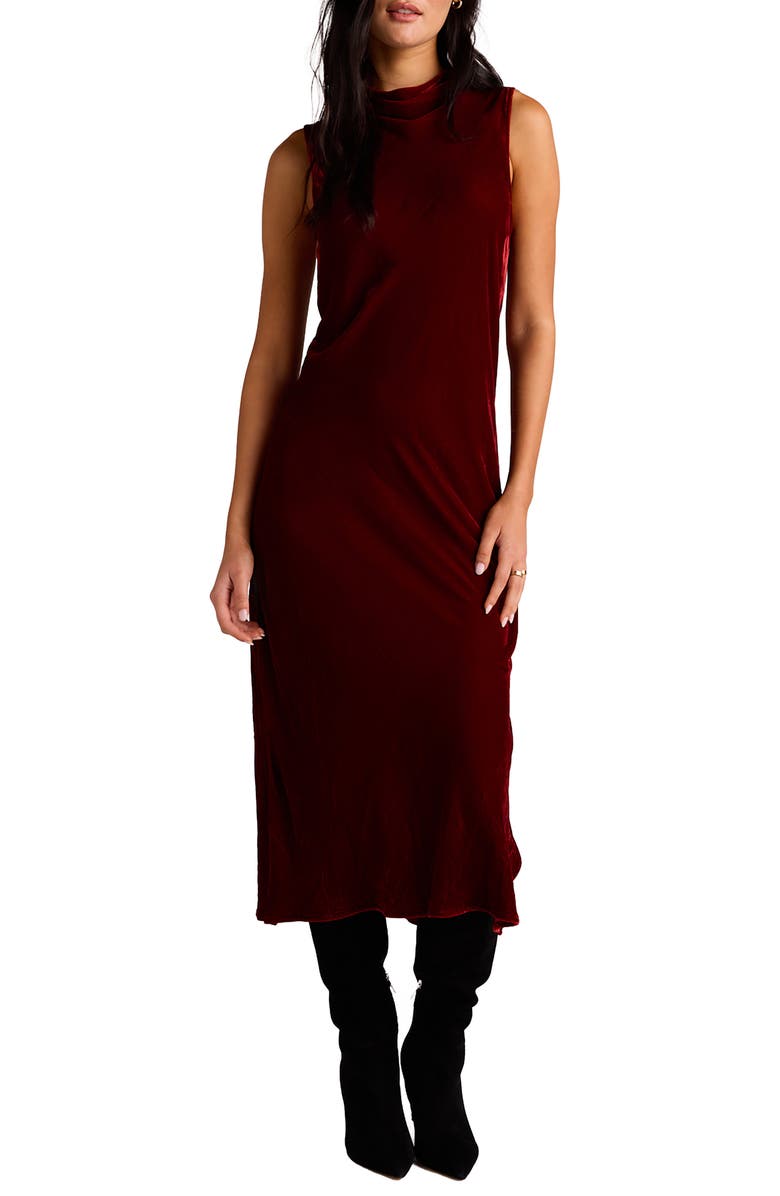 Bella Dahl Sleeveless Velvet Dress, Main, color,