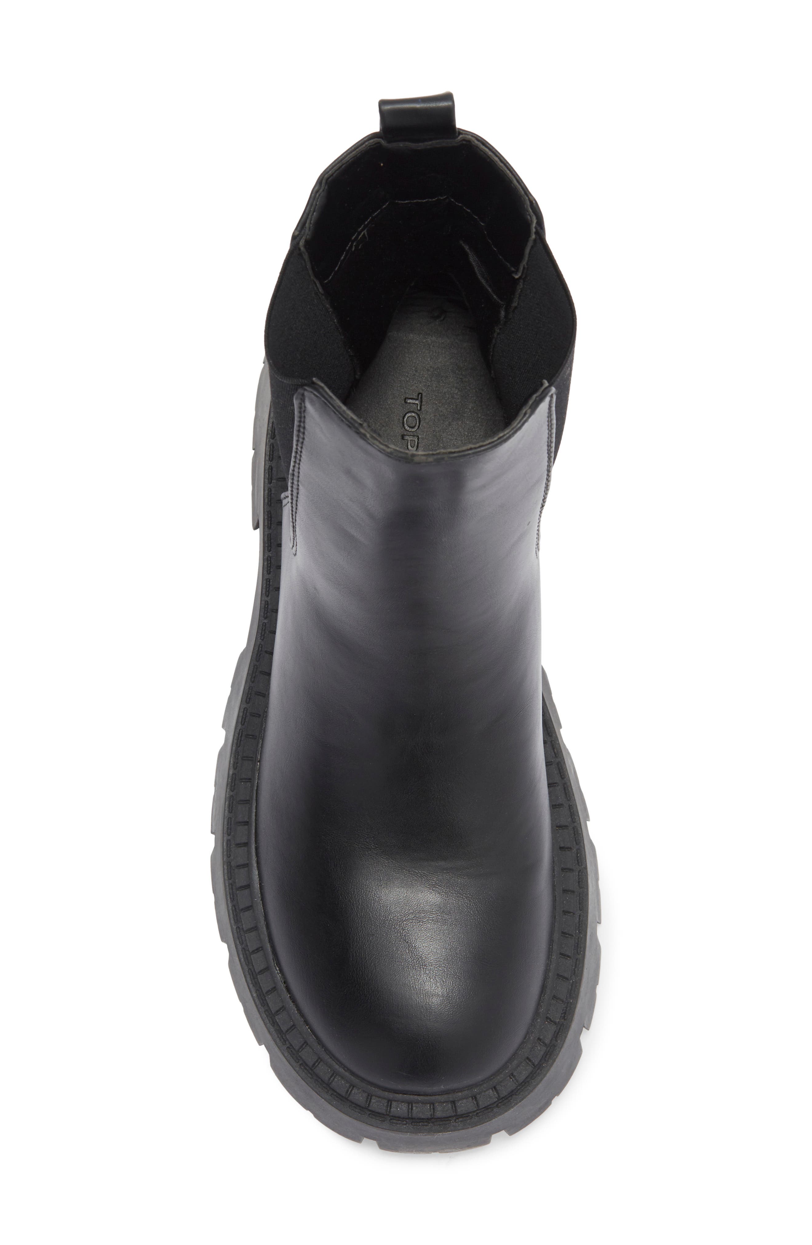 Topshop Lucas Chunky Chelsea Boot, Alternate, color, 