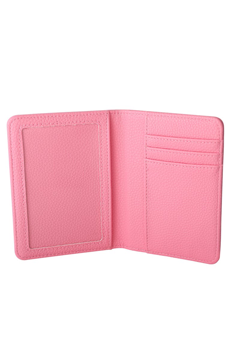 Hello Kitty Pink Pebbled Travel Passport Holder, Alternate, color, Pink