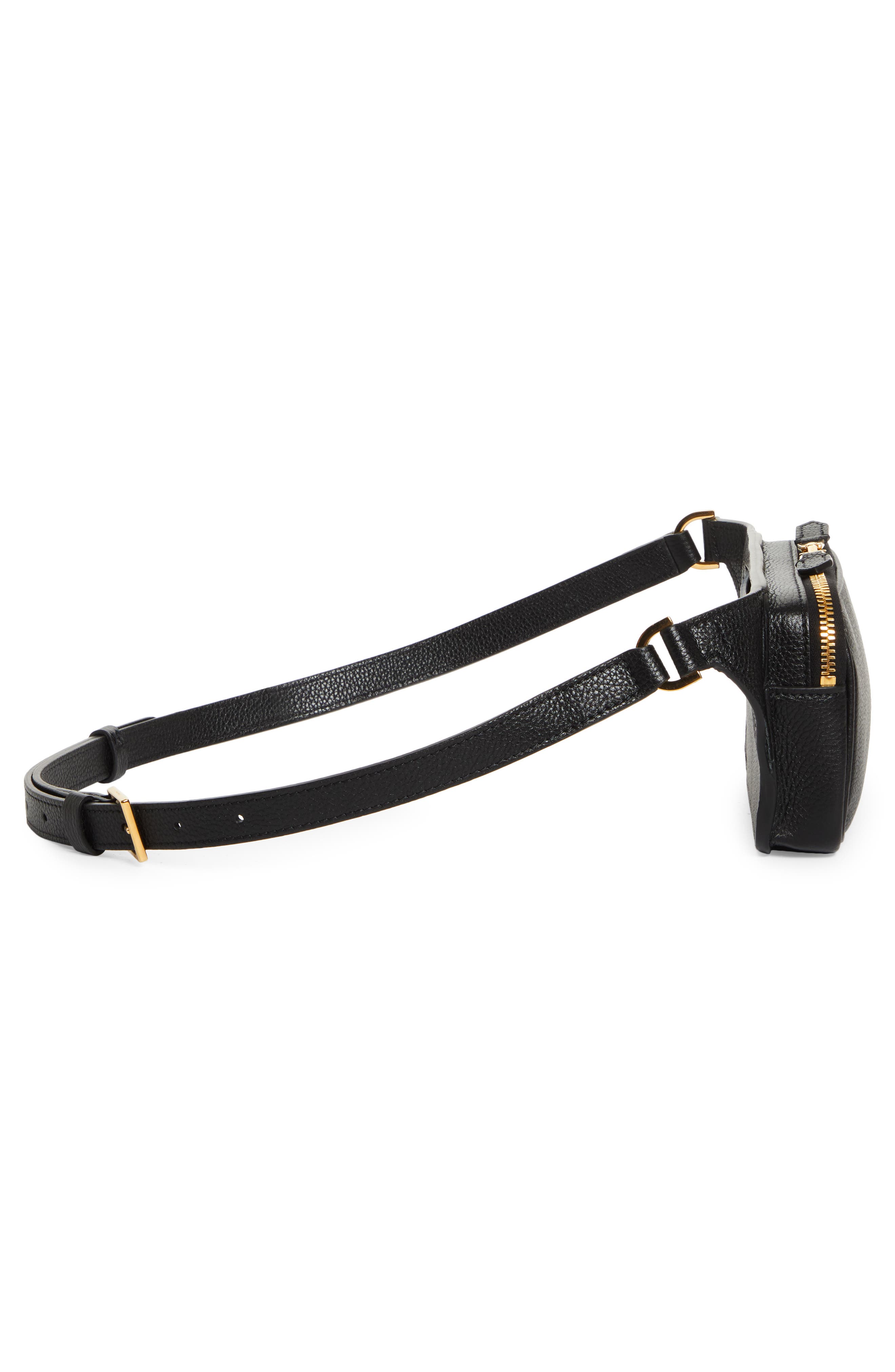 TOM FORD Small Croc Embossed Waist Bag, Alternate, color, 