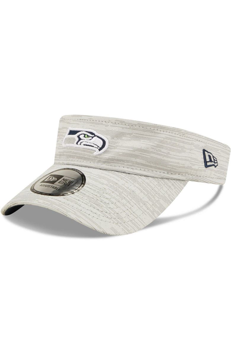 New Era Men's New Era Gray Seattle Seahawks Distinct Adjustable Visor, Main, color, 