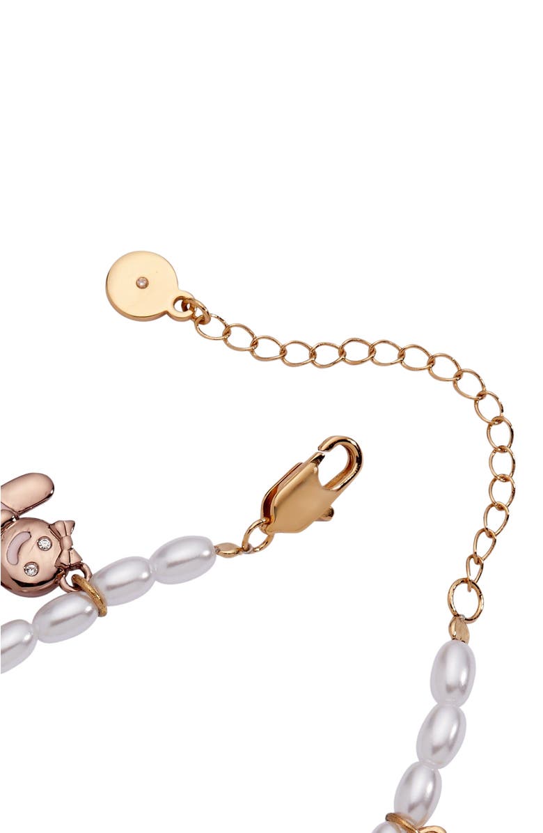 Alex and Ani Pink Christmas Beaded Charm Bracelet, Alternate, color, 